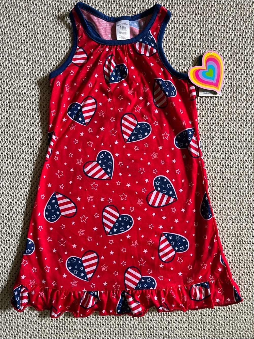 Gown girls new size XS 4/5 polyester Komar Kids racerback